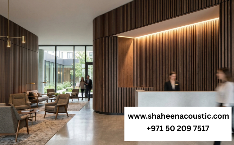 Acoustic Groove Panels for Hotels & Lobbies Dubai