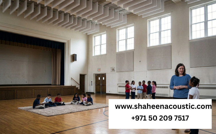 Acoustic Treatment for Dubai School Halls and Corridors