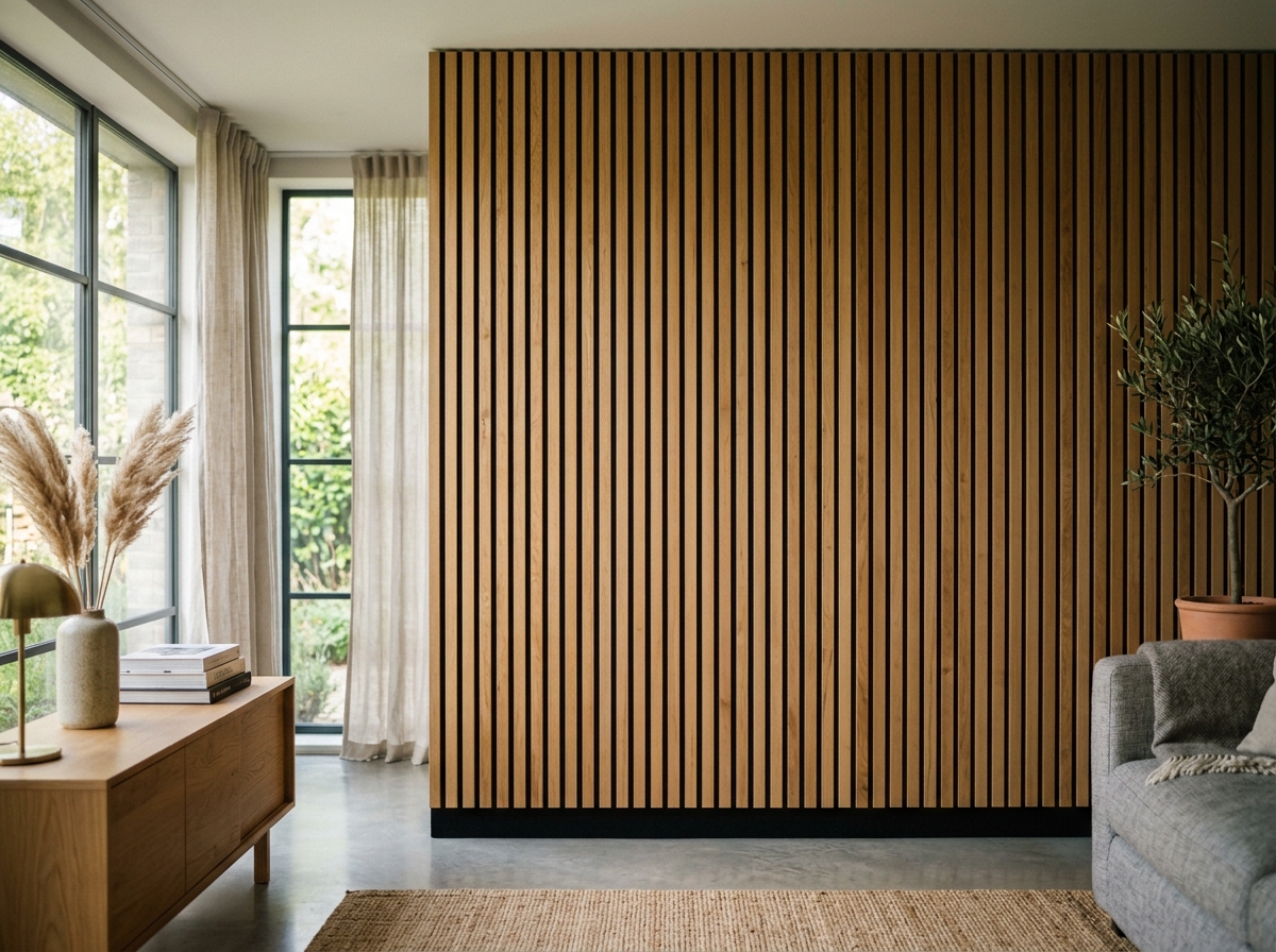 Acoustic Wood Slatted Panels in Gaborone, Botswana: Combining